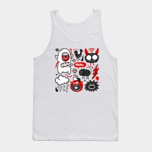 Monsters Doodle Tank Top